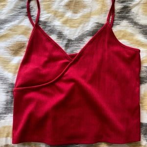 Red tank top from PacSun
